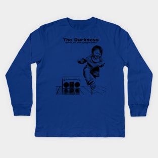 The Darkness Saves Me // pencil sketch Kids Long Sleeve T-Shirt